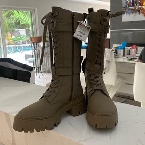 Zara combat boots with foam soles
